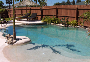 Beach Entry - Swimming Pool Water Features